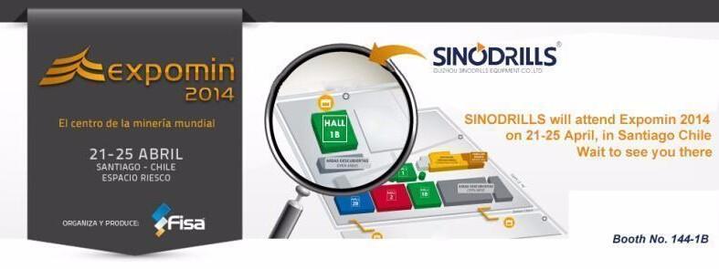 SINODRILLS will attend Expomin 2014